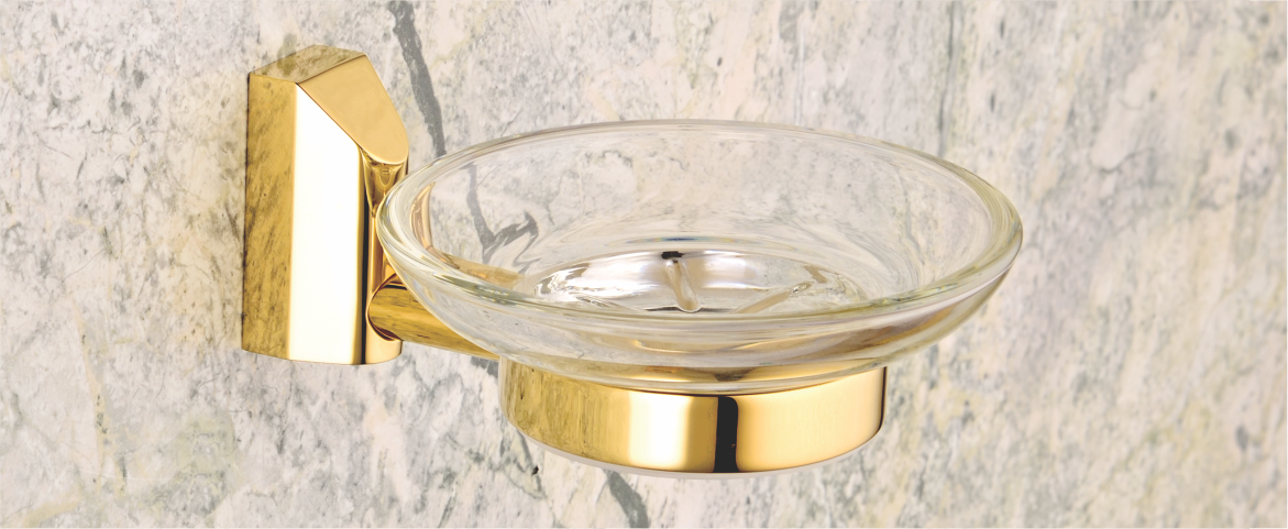 Glass Soap Dish by Decor Brass Bath Hardy